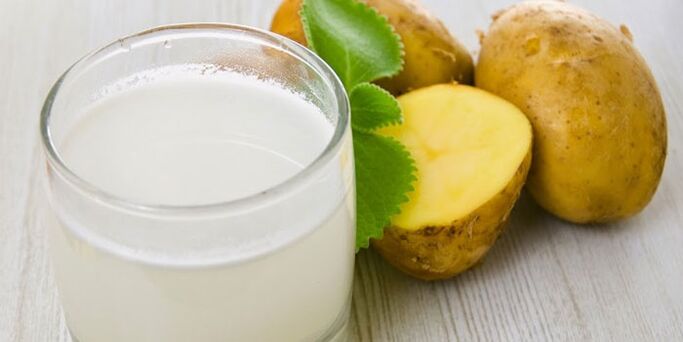 potato juice for removing papillomas